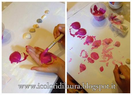 Come realizzare un quadretto floreale con le conchiglie...tutorial