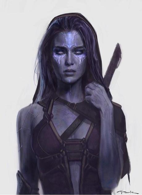 Guardiani della Galassia: concept art di Gamora e Nebula   