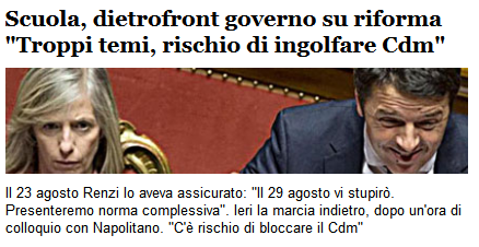 Agata, guarda stu pisci (ancora una volta, Renzi ci ha stu pisciato)