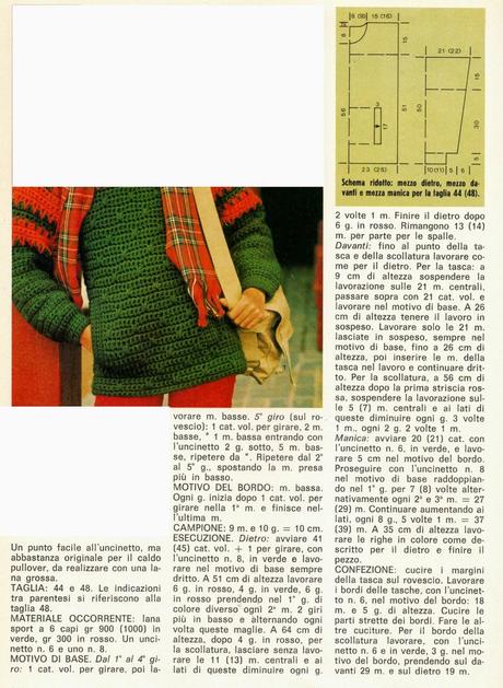 Lavori con l'uncinetto: Pullover con tasca a marsupio Lavori con l'uncinetto: Pullover con tasca a marsupio