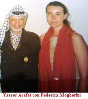 Foto di Mogherini con Arafat