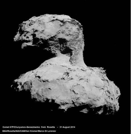 ESA Rosetta: 67P 31 agosto 2014