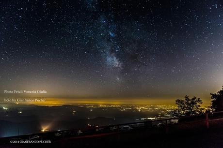 via lattea dal monte Matajur — con Gianfranco Pucher