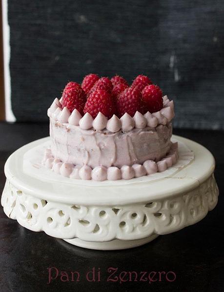 mini cake vegan rosa
