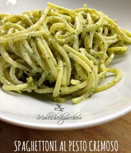 spaghettoni al pesto cremoso