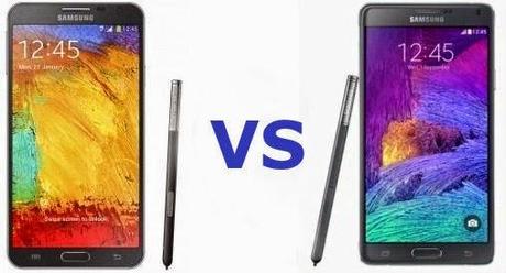 Samsung Galaxy Note 4 vs Samsung Galaxy Note 3: confronto tecnico