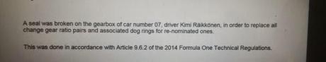 Gp Monza: Nessuna novità aerodinamica sulla F14T. Raikkonen modifica i rapporti del cambio