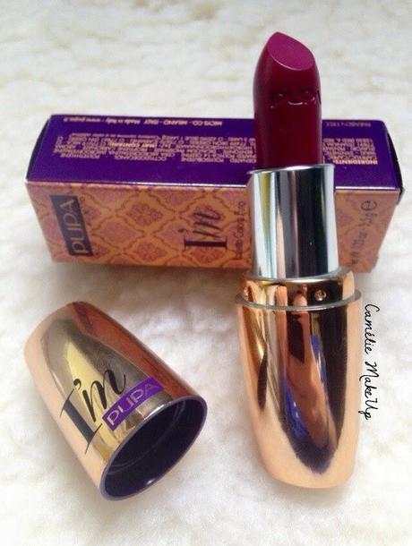 Pupa Paris Experience - Swatches rossetto I'm Lipstick 002 Berry Violet