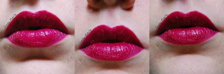 Pupa Paris Experience - Swatches rossetto I'm Lipstick 002 Berry Violet