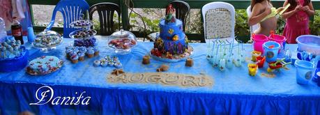 Torta Sirenella e sweet table a tema, per la mia principessa