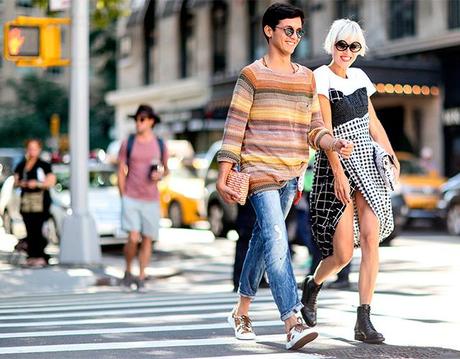 Fashion Week di New York / S 2015 S: street style.  Parte I (10 foto)