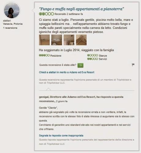 Recensione TripAdvisor