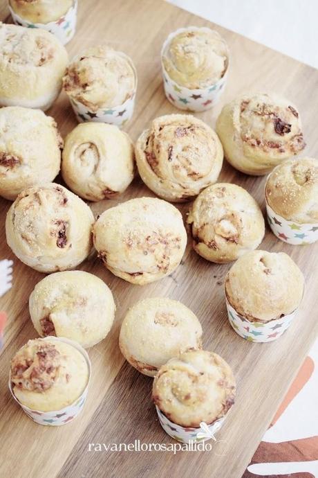 Muffin di pizza senatore cappelli e lievito madre secco