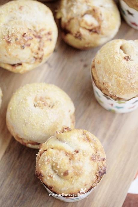 Muffin di pizza senatore cappelli e lievito madre secco