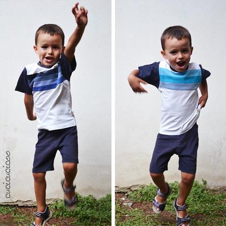 Come coprire un logo sui vestiti con strisce applicate Refashioning Tutorial: How to cover up logos on clothes with applique stripes