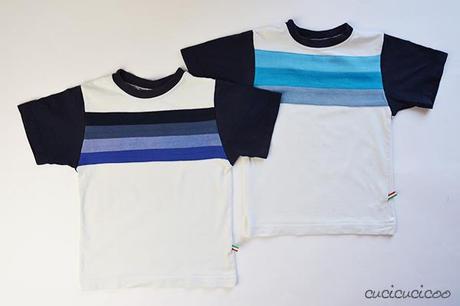 Come coprire un logo sui vestiti con strisce applicate Refashioning Tutorial: How to cover up logos on clothes with applique stripes