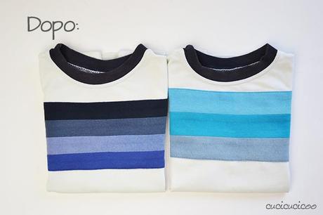 Come coprire un logo sui vestiti con strisce applicate Tutorial refashion: Come coprire un logo sui vestiti con strisce applicate