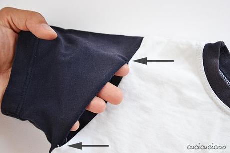 Come coprire un logo sui vestiti con strisce applicate Refashioning Tutorial: How to cover up logos on clothes with applique stripes