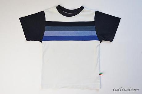 Come coprire un logo sui vestiti con strisce applicate Refashioning Tutorial: How to cover up logos on clothes with applique stripes