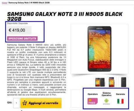 Promozione Samsung Galaxy Note 3 Garanzia Italia III N9005 Black   Gli Stockisti