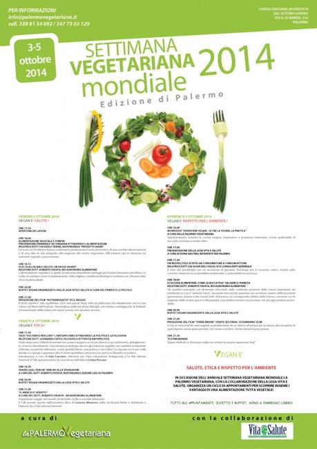 La Settimana Vegetariana Mondiale – Edizione di Palermo locandina evento
