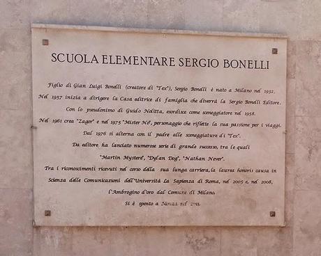 La scuola elementare intitolata a Sergio Bonelli