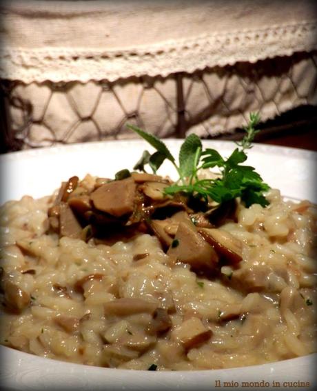 RISOTTO ai FUNGHI PORCINI e robiola