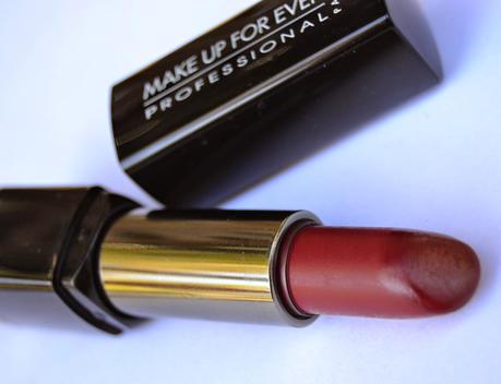 Makeup Forever Rossetto Rouge Artist Intense 46 (satin bordeaux red) Swatches