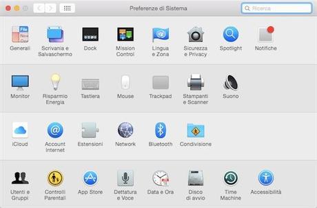 InMobile News - Nuove icone pannello preferenze di sistema Yosemite