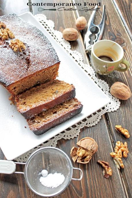 plumcake noci caff%C3%A8 contemporaneo food Plumcake al caffè e noci con zucchero caramellato alla cannella  coccole dautunno 