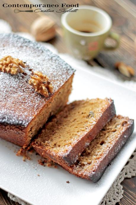 plumcake noci caff%C3%A8 3 contemporaneo food Plumcake al caffè e noci con zucchero caramellato alla cannella  coccole dautunno 