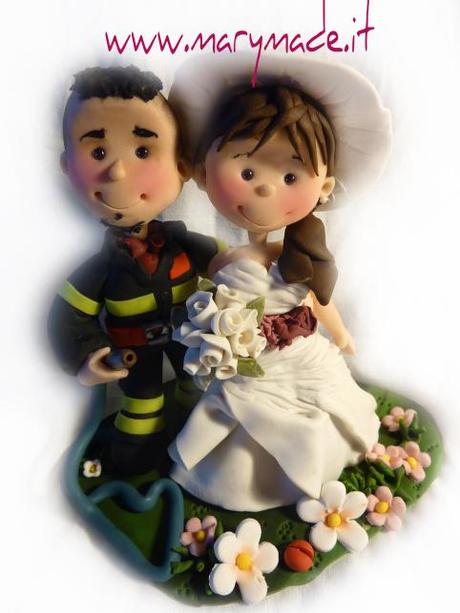 Cake topper con vigile del fuoco