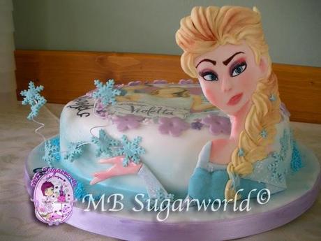 Violetta ed Elsa cake