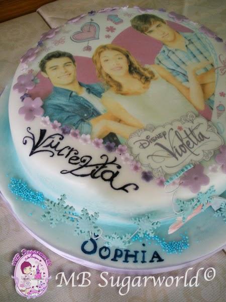 Violetta ed Elsa cake