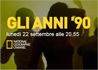 Ogni lunedì il viaggio nel mondo degli anni '90 su National Geographic (Sky) 