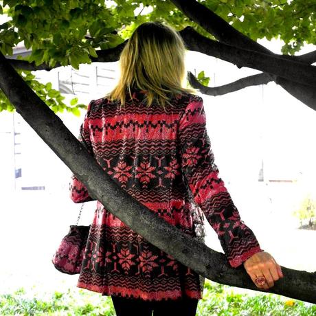 LA GIACCA BRILLANTE E LA BORSA DI MARIAGRAZIA PANIZZI SAMSUNG CSC