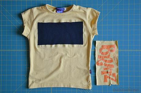 Tutorial: How to embellish clothing with slashed t-shirt reverse applique