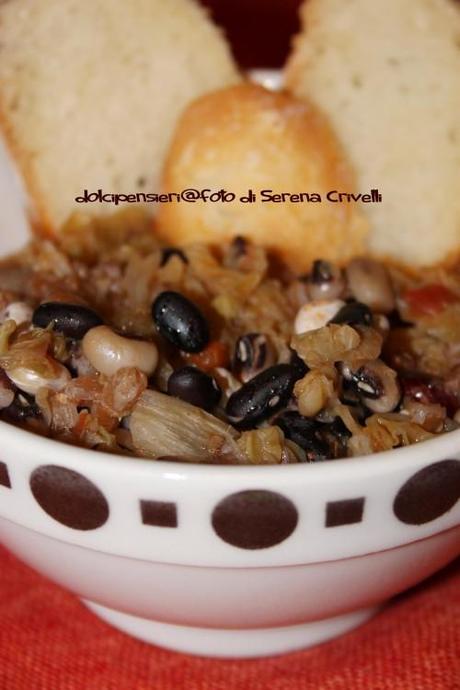 ZUPPA RUSTICA DI FAGIOLI CON LA VERZA di Dolcipensieri