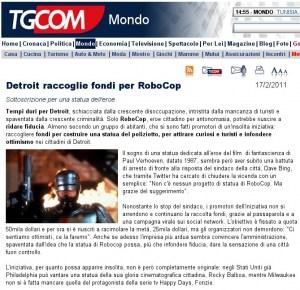 Detroit raccoglie fondi per Robocop