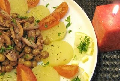 SETTECOSECHE.......- INSALATA DI MOSCARDINI CON CECI E PATATE