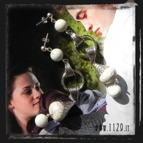 MBECLI orecchini eclipse twilight turchese bianco argento silver white fashion earrings 1129 MBECLI orecchini eclipse twilight turchese bianco argento silver white fashion earrings 1129