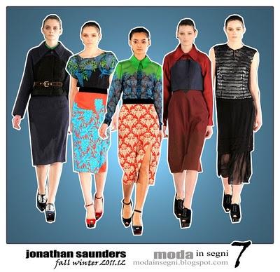Le pagelle: JONATHAN SAUNDER FALL WINTER 2011 2012