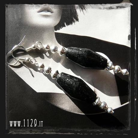 Giornata in bianco e nero – Orecchini legno MBBLWO Orecchini neri legno - Black wood earrings