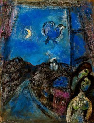 Marc Chagall, Evening at the window