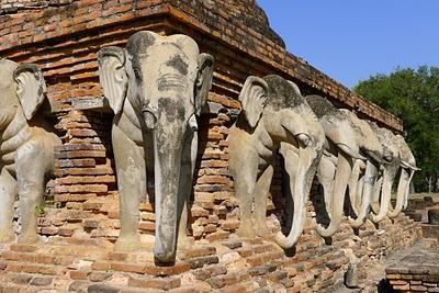 Kanchanaburi, Sukhothai, Chiang mai, Pai