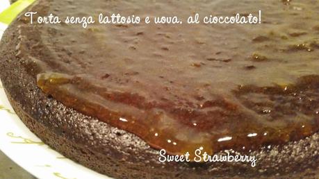 Torta senza lattosio e uova, al cioccolato! Torta senza lattosio e uova, al cioccolato!