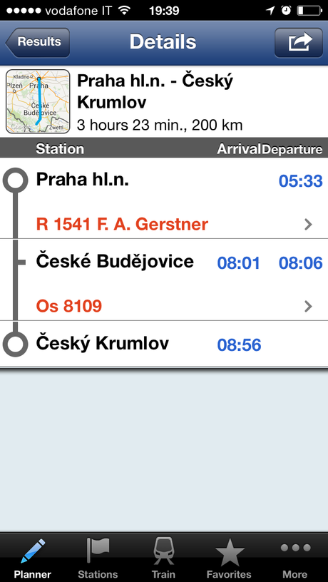 Jízdní řády (o Timetables) - Un'app essenziale per spostarsi facilmente con i mezzi pubblici in Repubblica Ceca!