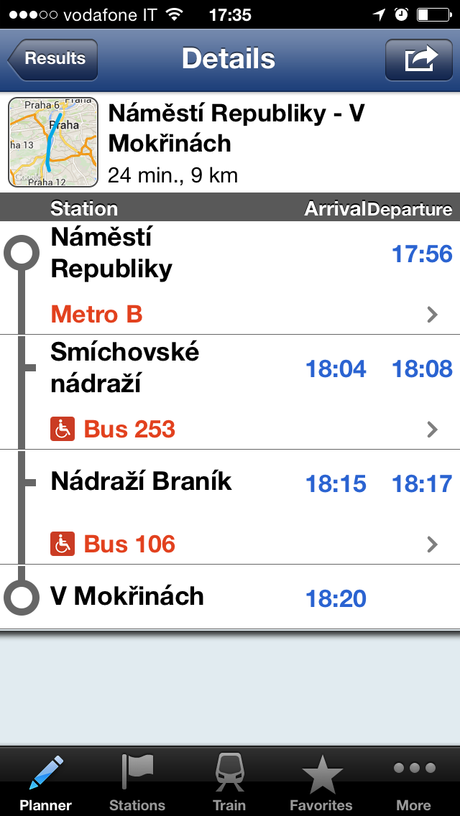 Jízdní řády (o Timetables) - Un'app essenziale per spostarsi facilmente con i mezzi pubblici in Repubblica Ceca!