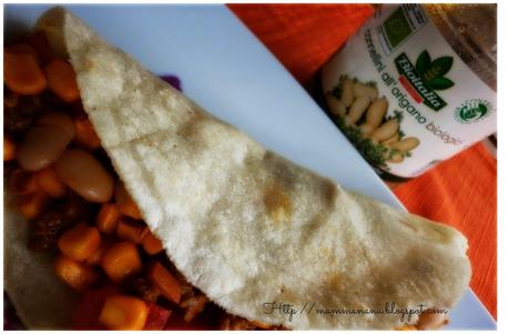 TORTILLAS DI MAIS CON FAGIOLI CANNELLINI ALL'ORIGANO