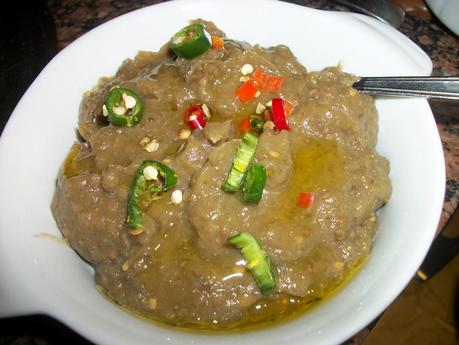 Crema di melanzane. Crema di melanzane.